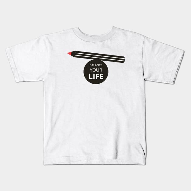 Balance Kids T-Shirt by dddesign